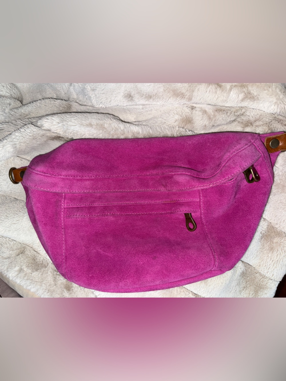 Parker Thatch Cross Your Heart Sling Pink Suede